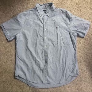 Ralph Lauren Light Blue Button Down Shirt Slim Fir XXL